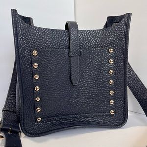 Rebecca Minkoff dark blue 100% Genuine leather studded bag
